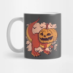 Halloween Pumpkin Dinosaur Spooky Creepy Cute Mug